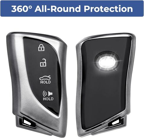for Lexus Key Fob Cover TPU Car Key Case 2018-2025 ES250 ES350 UX200T NX300h RX450h GX550 TX350 LX600 LS500 LC500h in Saudi Arabia