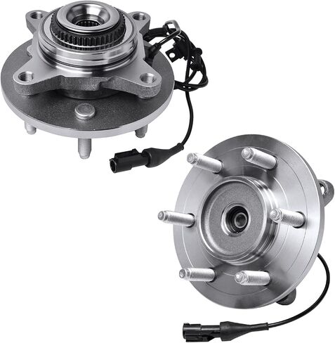 Detroit Axle - 4WD Front Wheel Bearing Hubs for Ford F-150 Expedition Lincoln Navigator Mark LT Bearing Hubs Replacement Wheel Bearing and Hubs Assembly Set 6 Lug in Saudi Arabia