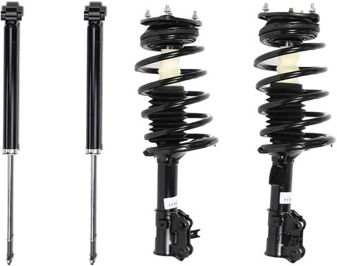 ASAPE Front + Rear Suspension Kit Complete Strut & Coil Spring Assembly for Hyundai for Accent 2006-2011 for Kia for Rio 2006-2011 for Kia for Rio5 2006-2011, Replace# 172298 172297 in Saudi Arabia