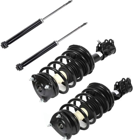 ASAPE Front + Rear Suspension Kit Complete Strut & Coil Spring Assembly for Hyundai for Accent 2006-2011 for Kia for Rio 2006-2011 for Kia for Rio5 2006-2011, Replace# 172298 172297 in Saudi Arabia