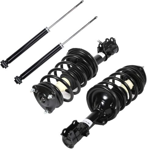 ASAPE Front + Rear Suspension Kit Complete Strut & Coil Spring Assembly for Hyundai for Accent 2006-2011 for Kia for Rio 2006-2011 for Kia for Rio5 2006-2011, Replace# 172298 172297 in Saudi Arabia