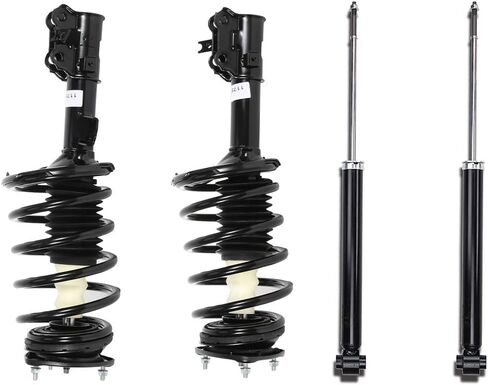 ASAPE Front + Rear Suspension Kit Complete Strut & Coil Spring Assembly for Hyundai for Accent 2006-2011 for Kia for Rio 2006-2011 for Kia for Rio5 2006-2011, Replace# 172298 172297 in Saudi Arabia