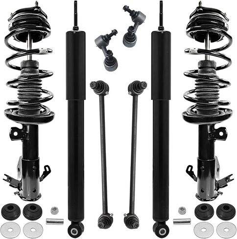 Detroit Axle - Front Struts & Coil Springs Rear Shock Absorbers Sway Bar Links Replacement for 2012 2013 2014 2015 Honda Civic Coupe - 8pc Set in Saudi Arabia