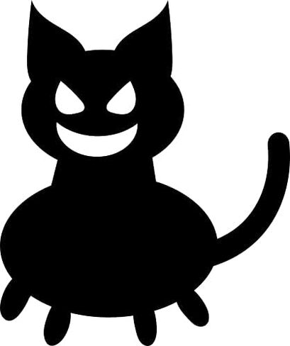 Evil Cat Rubber Stamp, 2 X 2" Wood Stamp in Saudi Arabia