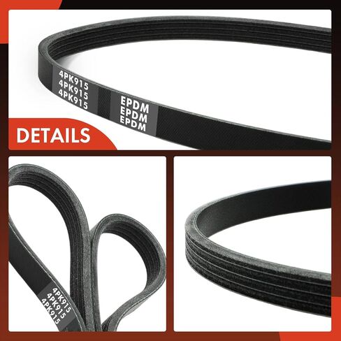 A-Premium Engine Serpentine Drive Belt Compatible with Toyota 4Runner 1996-2000, Tercel 1991-1993 1995-1997 & Mitsubishi Eclipse 2006-2012, Galant 1989-1991 2004-2009, Endeavor & Lexus LS600h in Saudi Arabia