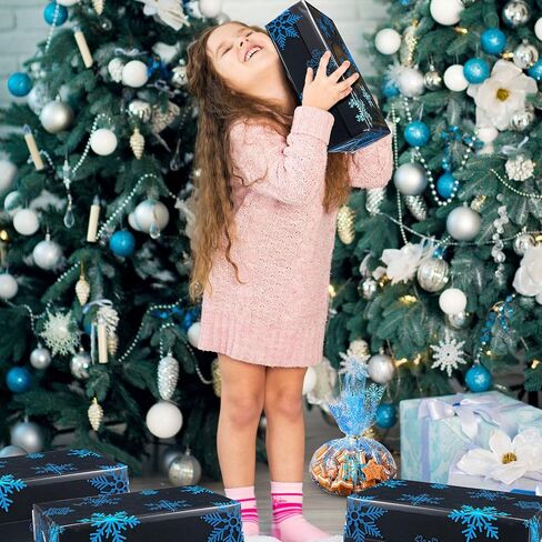 Christmas Cellophane Wrapping Paper 100 ft x 16 Inch 2.5 Mil Thick Cello Wrap Roll Crystal Clear Xmas Tree Santa Paper Wrapper Snowman Cellophane Gift Wrap for Treat Small Basket Craft Holiday in Saudi Arabia