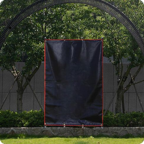 Gagalileo Batting Cage Backstop,Baseball Backstop,Pitching Backstop,Vinyl Backstop,Baseball Backstop with Strike Zone,Batting Cage Backdrop(4X6Feet+Square Style) in Kuwait