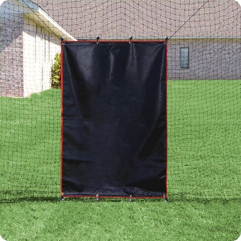 Gagalileo Batting Cage Backstop,Baseball Backstop,Pitching Backstop,Vinyl Backstop,Baseball Backstop with Strike Zone,Batting Cage Backdrop(4X6Feet+Square Style) in Kuwait