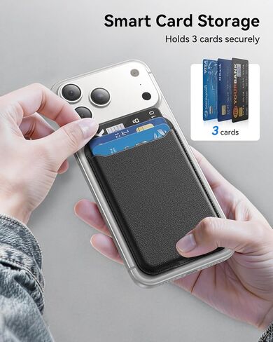 حامل محفظة بطاقات مغناطيسي مع MagSafe لهاتف iPhone 14 Pro Max/14 Plus/14 Pro/14، لهاتف iPhone 13 Pro Max/13 Pro/13/13 Mini، لهاتف iPhone 12/12 Pro/12 Max/12 Mini، باللون الذهبي البني in Kuwait