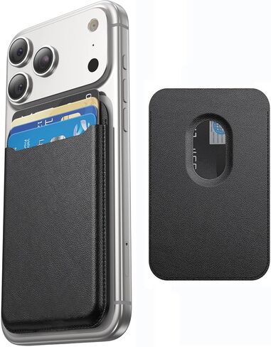 حامل محفظة بطاقات مغناطيسي مع MagSafe لهاتف iPhone 14 Pro Max/14 Plus/14 Pro/14، لهاتف iPhone 13 Pro Max/13 Pro/13/13 Mini، لهاتف iPhone 12/12 Pro/12 Max/12 Mini، باللون الذهبي البني in Kuwait