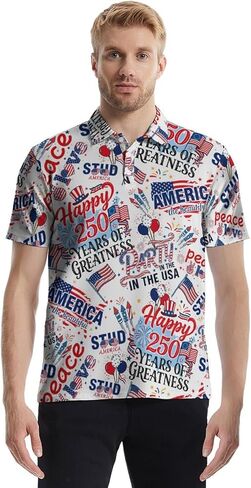 قمصان بولو جولف للرجال - قميص جولف بطباعة هاواي للرجال سريع الجفاف وممتص للرطوبة، قميص بولو كاجوال مسامي in Kuwait