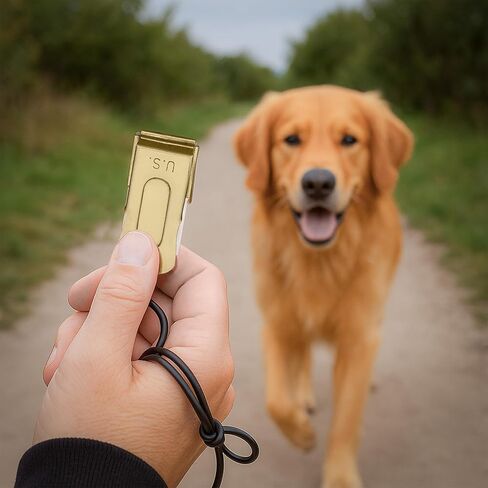 Mythrojan Brass and Steel Pet Training Clicker Puppy Dog Training Cricket Clicker U.S. Engraved WII Military Gear Metal Clicker in Kuwait