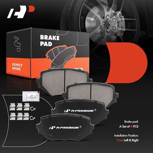 A-Premium Front Ceramic Disc Brake Pads Set Compatible with Suzuki Grand Vitara 1999-2005, XL-7 2002-2004, Sidekick 1996-1998, 4 Pcs in Saudi Arabia