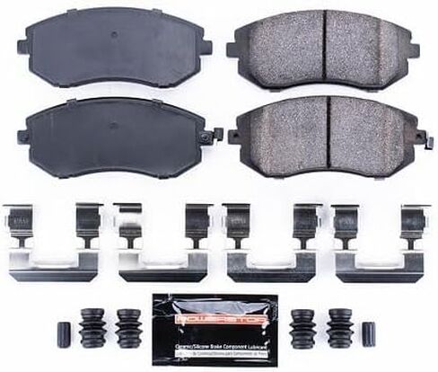 Power Stop Z23-929 Front Z23 Sport وسادات فرامل سيراميك مملوءة بألياف الكربون مع أجهزة لـ Saab 9-2X، Subaru Baja، Subaru Forester، Subaru Impreza، Subaru Legacy، Subaru Outback [نموذج محدد] in Kuwait