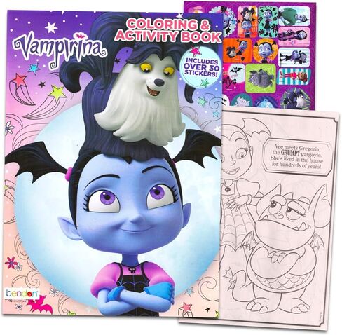 Disney Vampirina Coloring Book Set - 4 Pack Bundle of Activity Books, Bright Ideas Coloring, and More | Vampirina Party Supplies for Kids in Saudi Arabia