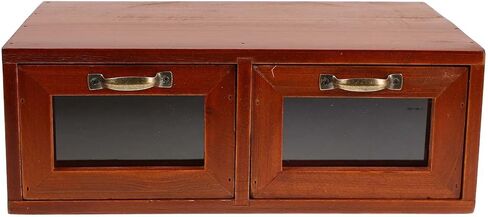 Veemoon Wood Monitor Riser with Dual Acrylic Drawers Desktop Storage Organizer for Office and Home Computer Monitor Stand with Desk Organizer Wood Screen Holder in Saudi Arabia