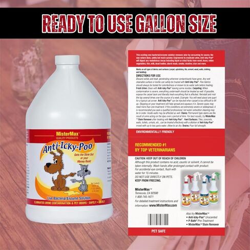 Mister Max Unscented Anti Icky Poo Odor Remover, Gallon Size in Saudi Arabia