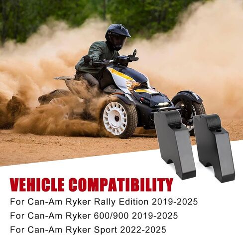Aluminum Adjustable Motorcycle Handlebar Risers for 2019-2025 Can-Am Ryker Rally Sport 600 900, 2" Up And 7/8" Forward/Backward in Saudi Arabia