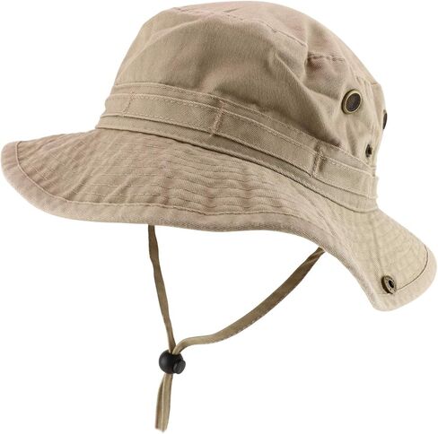 Cotton Twill Washed Bucket Hunting Hat with Chin Strap in Kuwait