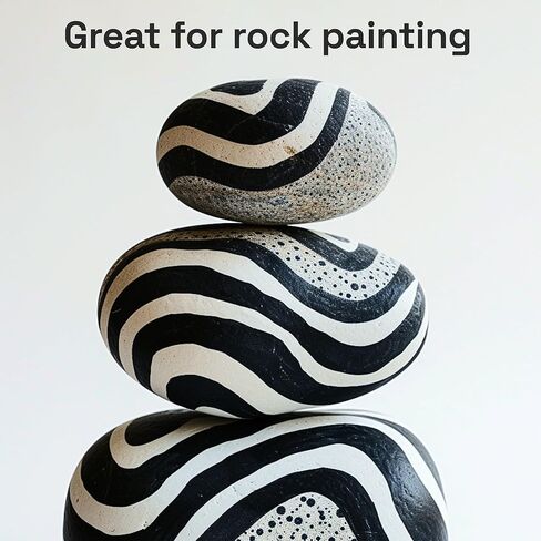 ARTISTRO 5 White Paint Pen for Rock Painting, Stone, Ceramic, Glass, Wood, Tire, Fabric, Metal, Canvas. Set of 5 Acrylic Paint White Marker Water-based Extra-fine Tip in Kuwait