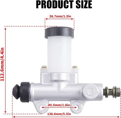 Hydraulic Brake Master Cylinder w/Reservoir for HammerHead 80T TrailMaster MID 6.000.305 XRS XRX Go Kart in Saudi Arabia