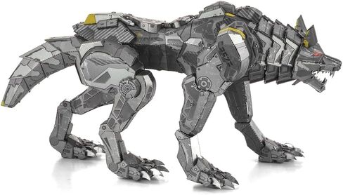 Fascinations Metal Earth Premium Series Cyber Wolf 3D Metal Model Kit Bundle with Tweezers in Saudi Arabia