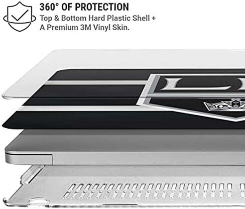 Skinit Case + Skin Compatible with MacBook Air 13in M1 (2021) - Officially Licensed NHL Los Angeles Kings Jersey Design in Saudi Arabia