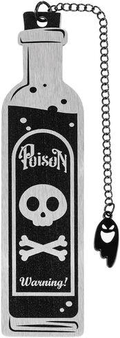 الإشارات المرجعية القوطية الرهيبة المرجعية الجمالية الداكنة تصميم غريب القوطية ديكور عصبي كتاب عاشق هدايا فريدة من نوعها للنساء (علامة زجاجة السم) in Kuwait