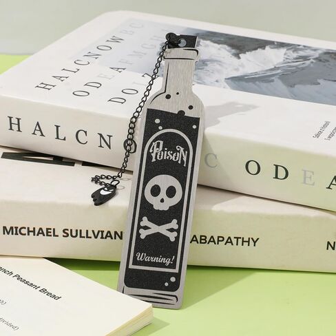 الإشارات المرجعية القوطية الرهيبة المرجعية الجمالية الداكنة تصميم غريب القوطية ديكور عصبي كتاب عاشق هدايا فريدة من نوعها للنساء (علامة زجاجة السم) in Kuwait