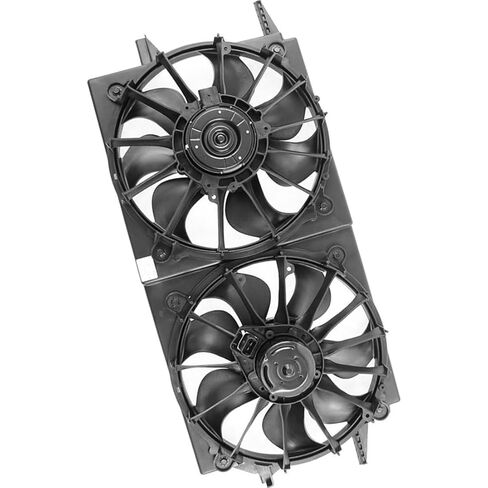 Dual Radiator and Condenser Fan Assembly for Chevrolet Malibu,Classic 1997 1998 1999 2000 2001-2005 for Oldsmobile Alero,Cutlass 1997-2004 for Pontiac Grand Am 1999-2005 1X in Saudi Arabia