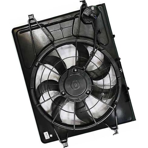 Dual Radiator and Condenser Fan Assembly for Hyundai Elantra 2007 2008 2009 2010 1 Piece Replacement 253502H100, 252312H100, 253802H150 in Saudi Arabia