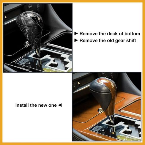 Car Auto Automatic Gear Stick Shift Knob for Lexus ES350 2007-2015 GS450 2007-2011 for Lexus RX450h Black Faux Leather Light Brown Replacement in Saudi Arabia