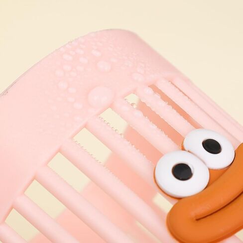 2 Colors/Set Cartoon Big Mouth Plastic Hollow Pencil Holder Cute Pen Holders Cup Office Stationery Accessories 10.5 * 8cm in Saudi Arabia
