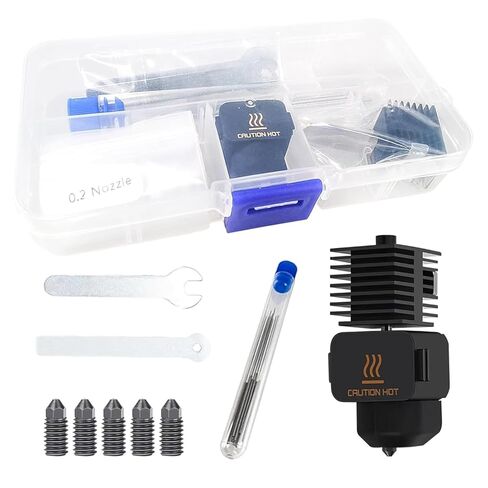 Hotend A1 Mini/A1 Assembly with Standby Nozzles Compatible with Bambu Lab A1 Mini/A1 Series 3D Printers, 5 PCS Hardened Steel Nozzles (0.2, 0.4, 0.6, 0.8mm) with DIY Tools and A Parts Box... in Saudi Arabia
