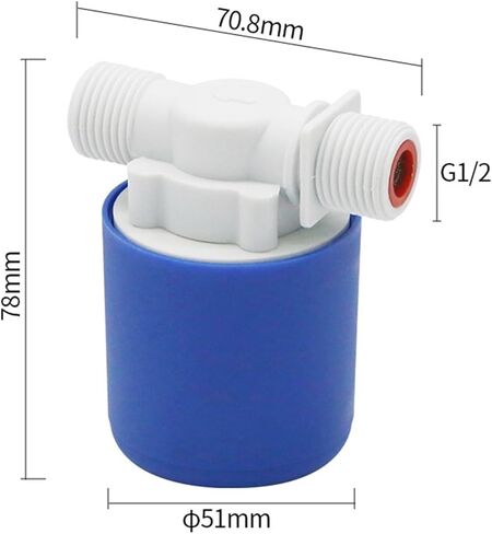 G1/2inch parallel built-in water tower water tank float valve switch water level fully automatic water stop and replenishment controller water full self-stop valve on and off water in Saudi Arabia