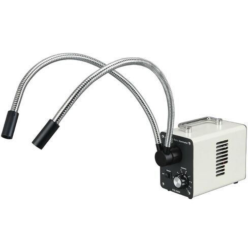 AmScope LED-50WY 50W LED Fiber Optic Dual Gooseneck Lights Microscope Illuminator in Saudi Arabia