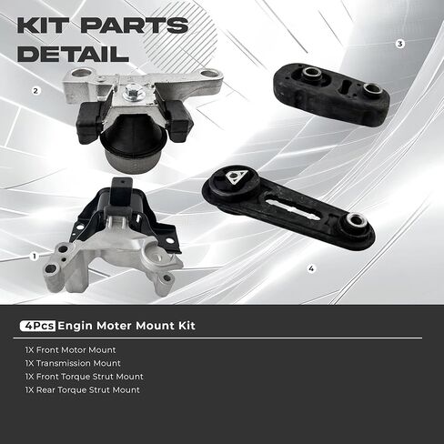 Engine Motor Mount and Transmission Mount Kit Compatible with 2007 2008 2009 2010 2011 2012 Nissan sentra 2.0L in Saudi Arabia