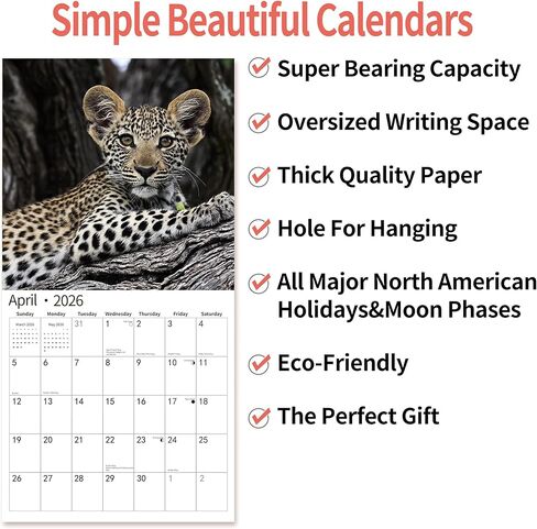 2025 Wall Calendar,Calendar 2025, January 2025 - December 2025, Wall Calendar Cat Kitten, 12" x 24" Opened,Full Page Months Thick & Sturdy Paper for Calendar Organizing & Planning in Saudi Arabia