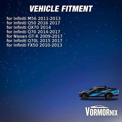 وحدة مروحة تبريد المحرك لإنفينيتي Q50، FX50، M56، Q70، Q70L 2010 2011 2012 2013 2014 2015 2016 2017 2 قطعة in Saudi Arabia
