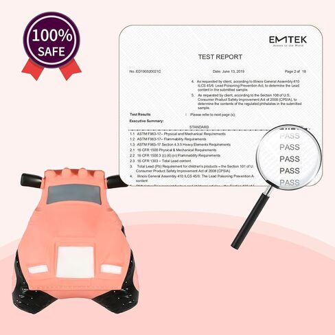 INPANY Teddy Bear Bouncy Horse Hopper Toys, Toddlers Bouncing Animal, Inflatable Hopping Buddies, Kid Ride on Rubber Bouncer, Outdoor Indoor Baby Cute Birthday Gifts for 2 3 4 Year Old Girls Boys in Kuwait