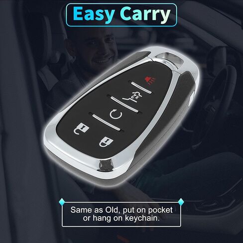 X AUTOHAUX HYQ4ES 434 ميجاهرتز استبدال مفتاح ذكي عن بعد للدخول بدون مفتاح فوب لسيارة شيفروليه بليزر كامارو تريل بليزر ترافيرس 2021 2022 2023 رقم 13522891/13522884 5 أزرار in Saudi Arabia