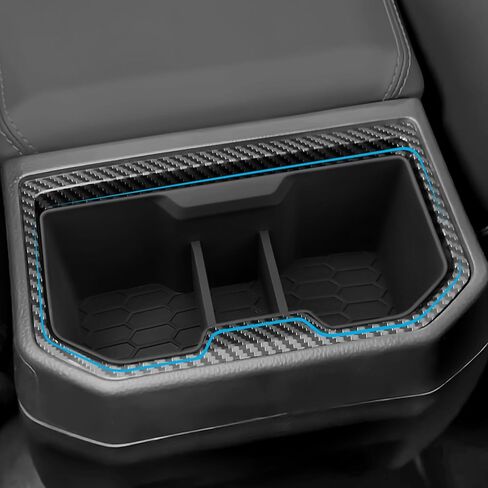 YOJOJOCO حامل أكواب مكون من قطعتين متوافق مع ملحقات Toyota Tacoma 2024 2025 2026 منظم وحدة التحكم المركزية من مادة السيليكون الأمامية والخلفية in Kuwait