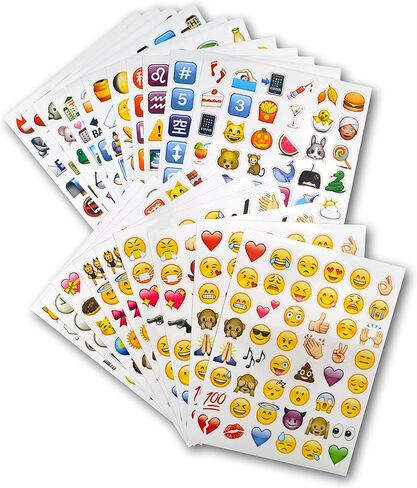 Emoji Jumbo Stickers | 960 Most Popular Emoticons | Larger In Size | Cool, Educational and Fun in Saudi Arabia