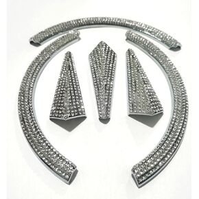 ملحقات الشعار الأمامي متوافقة مع غطاء ملصق Mercedes-Benz GLB250 GLC 300 GLE GLS 450 2020 2021 2022 2023 2024 2025 in Kuwait