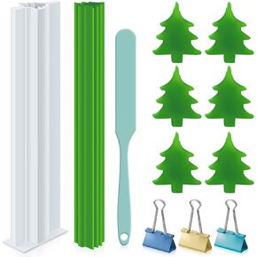 Tessco Heart Shaped Long Tube Silicone Mold Heart Soap Embed Molds Soap Mold Heart Shape Column Mold Soap Making Supplies with Spatula 3 Pcs Binder Clips for Soap Chocolate Candy Cake (Pink, Heart) in Kuwait