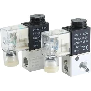 Air Solenoid Valves 2V025-08 2 Position 2 Port 1/4" Normally open Valv Pneumatic Solenoid Valve DC12 DC24V AC110V AC220V(2V025-08 AC220V OP) in Kuwait