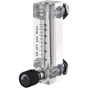 G 1/4" Female M18 Panel Float Flowmeter Gas Liquid Air Flow Meter Rotameter With Control Valve(10-100 LPM Gas) in Saudi Arabia