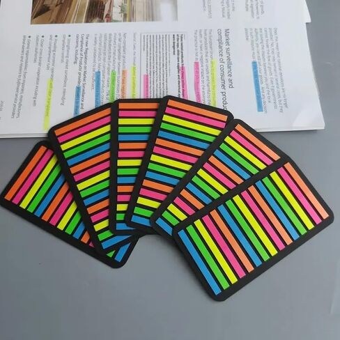 3 Pack 900 Sheets Ultra-Thin Index Stickers for Reading Marks and Office Messages, PET Transparent Sticky Notes in Saudi Arabia