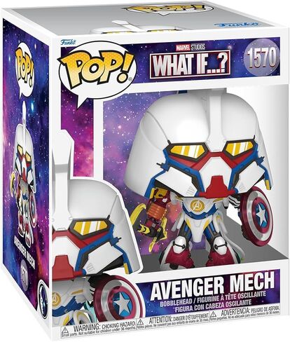 فانكو بوب! سوبر مارفل: What If - Avenger Mech - شخصية فينيل قابلة للتجميع - فكرة هدية - بضائع رسمية - ألعاب للأطفال والكبار - معجبي Marvel - نموذج لهواة الجمع والعرض in Kuwait