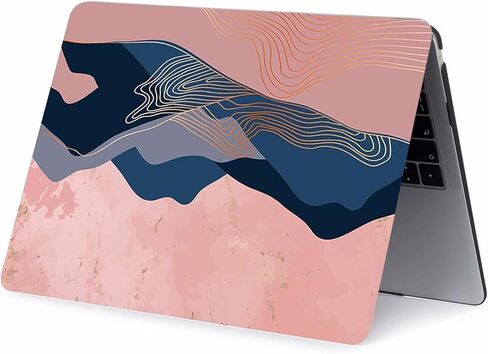 RuiHe.C Compatible with MacBook Pro 16 inch Case 2020-2019 Release,Model A2141, with Touch Bar Touch ID, Plastic Hard Shell Case & Screen Protector & Keyboard Cover-Mountain peak3 in Saudi Arabia